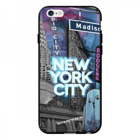Coque New York City Buildings Bleu pour iPhone 6 - Javier Martinez Coque New York City Buildings Bleu pour iPhone 6 - Javier Martinez