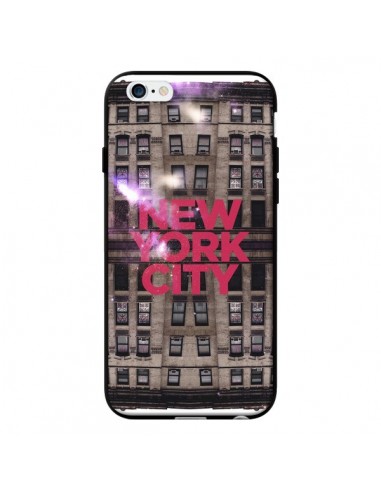 Coque New York City Buildings Rouge pour iPhone 6 - Javier Martinez