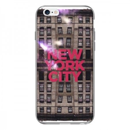Coque New York City Buildings Rouge pour iPhone 6 - Javier Martinez Coque New York City Buildings Rouge pour iPhone 6 - Javier Martinez