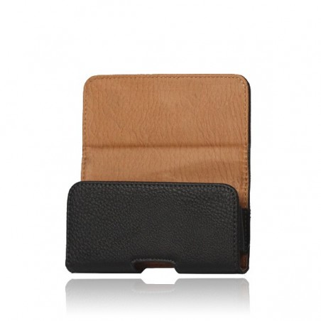 Etui Ceinture en Cuir Noir pour iPhone 5