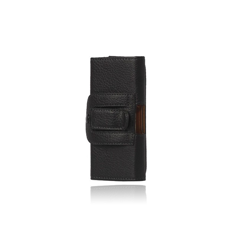 Etui Ceinture en Cuir Noir pour iPhone 5