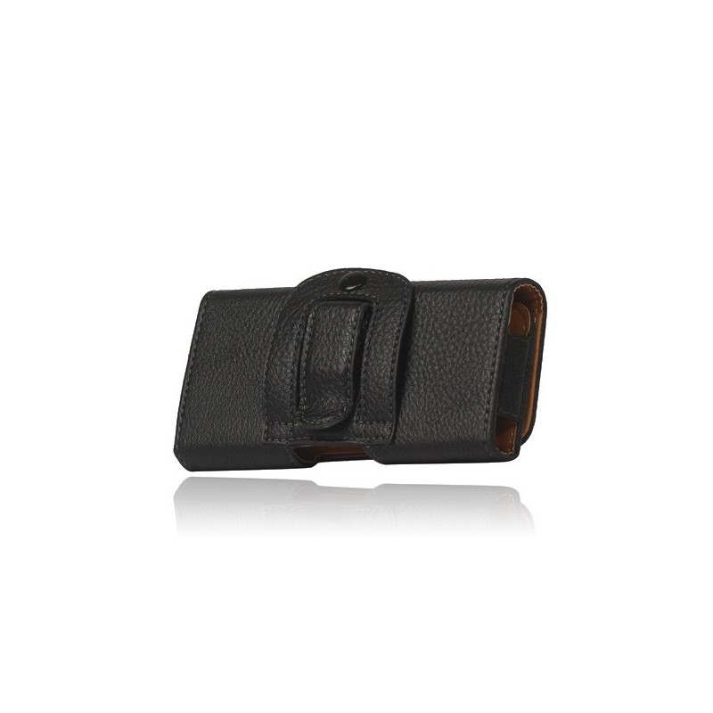 Etui Ceinture en Cuir Noir pour iPhone 5