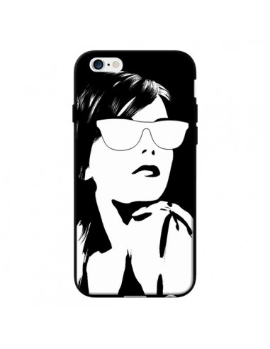 Coque Fille Lunettes Blanches pour iPhone 6 - Jonathan Perez