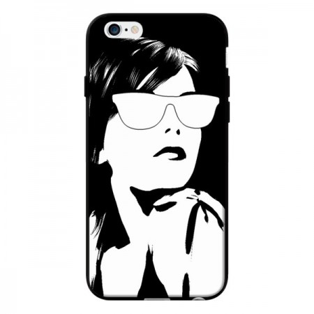 Coque Fille Lunettes Blanches pour iPhone 6 - Jonathan Perez