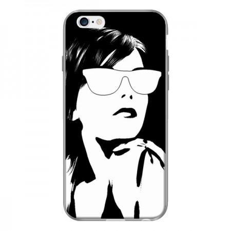 Coque Fille Lunettes Blanches pour iPhone 6 - Jonathan Perez