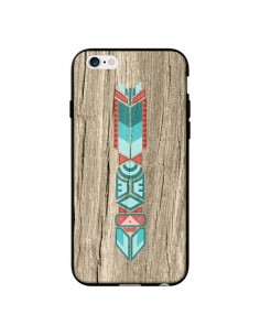 Coque Totem Tribal Azteque Bois Wood pour iPhone 6 - Jonathan Perez