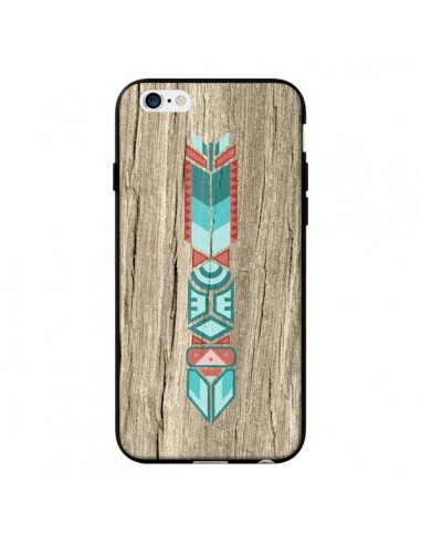 Coque Totem Tribal Azteque Bois Wood pour iPhone 6 - Jonathan Perez