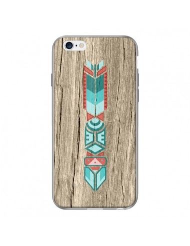 Coque Totem Tribal Azteque Bois Wood pour iPhone 6 - Jonathan Perez
