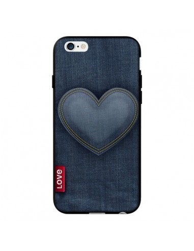 Coque Love Coeur en Jean pour iPhone 6 - Lassana