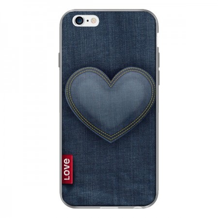 Coque Love Coeur en Jean pour iPhone 6 - Lassana