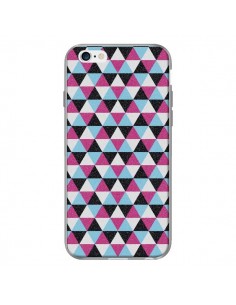 Coque Azteque Triangles Rose Bleu Gris pour iPhone 6 - Mary Nesrala 2