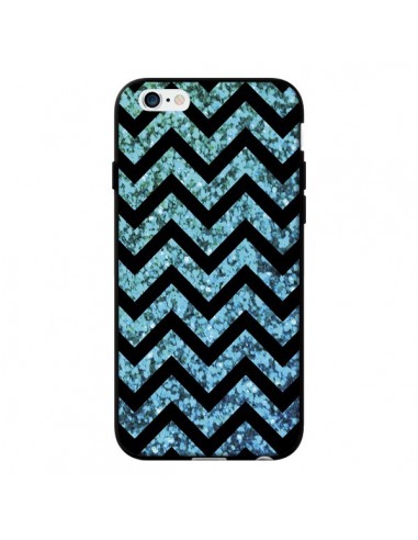 Coque Chevron Aqua Sparkle Triangle Azteque pour iPhone 6 - Mary Nesrala