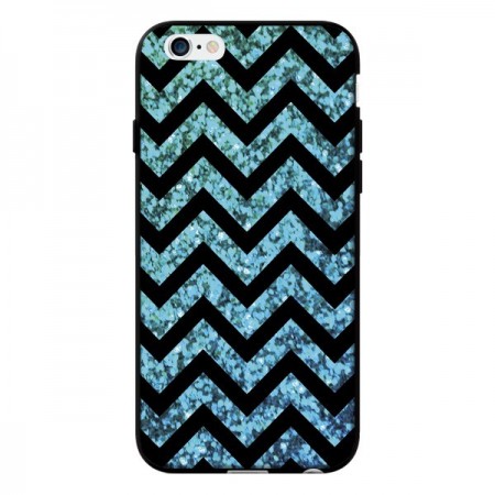 Coque Chevron Aqua Sparkle Triangle Azteque pour iPhone 6 - Mary Nesrala