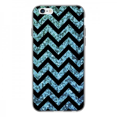 Coque Chevron Aqua Sparkle Triangle Azteque pour iPhone 6 - Mary Nesrala