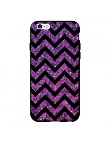 Coque Chevron Purple Sparkle Triangle Azteque pour iPhone 6 - Mary Nesrala
