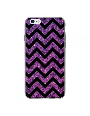 Coque Chevron Purple Sparkle Triangle Azteque pour iPhone 6 - Mary Nesrala