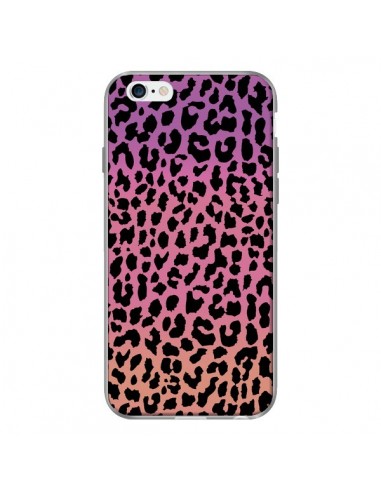 Coque Leopard Hot Rose Corail pour iPhone 6 - Mary Nesrala
