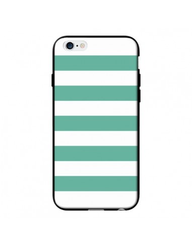 Coque Bandes Mint Vert pour iPhone 6 - Mary Nesrala
