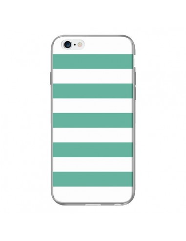 Coque Bandes Mint Vert pour iPhone 6 - Mary Nesrala