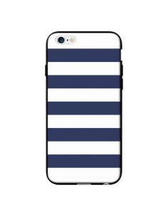 Coque Bandes Marinières Bleu Blanc Gaultier pour iPhone 6 - Mary Nesrala