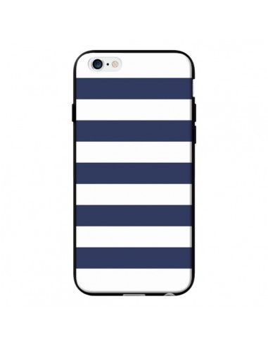 Coque Bandes Marinières Bleu Blanc Gaultier pour iPhone 6 - Mary Nesrala