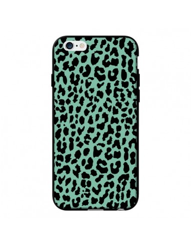 Coque Leopard Mint Vert Neon pour iPhone 6 - Mary Nesrala