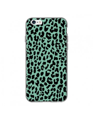 Coque Leopard Mint Vert Neon pour iPhone 6 - Mary Nesrala
