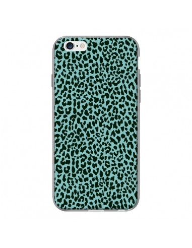 Coque Leopard Turquoise Neon pour iPhone 6 - Mary Nesrala
