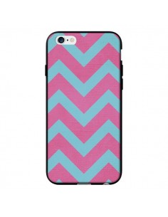 Coque Strawberry Chevron Rose Bleu pour iPhone 6 - Mary Nesrala