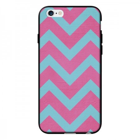 Coque Strawberry Chevron Rose Bleu pour iPhone 6 - Mary Nesrala Coque Strawberry Chevron Rose Bleu pour iPhone 6 - Mary Nesrala
