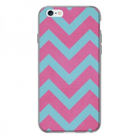 Coque Strawberry Chevron Rose Bleu pour iPhone 6 - Mary Nesrala Coque Strawberry Chevron Rose Bleu pour iPhone 6 - Mary Nesrala