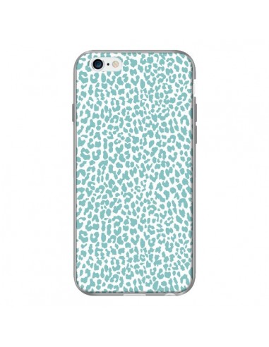 Coque Leopard Turquoise pour iPhone 6 - Mary Nesrala