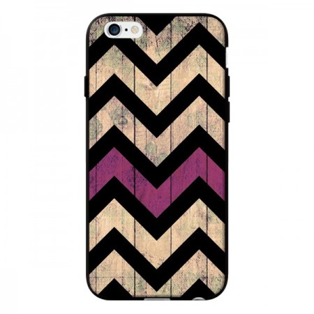 Coque Chevron Vintage Bois Wood pour iPhone 6 - Mary Nesrala