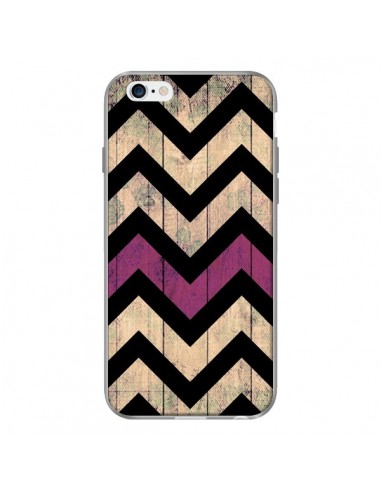 Coque Chevron Vintage Bois Wood pour iPhone 6 - Mary Nesrala