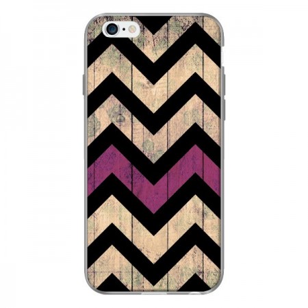 Coque Chevron Vintage Bois Wood pour iPhone 6 - Mary Nesrala