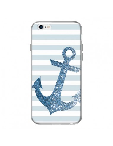 Coque Ancre Bleu Navire pour iPhone 6 - Monica Martinez