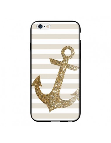 Coque Ancre Or Navire pour iPhone 6 - Monica Martinez