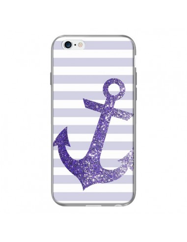 Coque Ancre Violet Navire pour iPhone 6 - Monica Martinez
