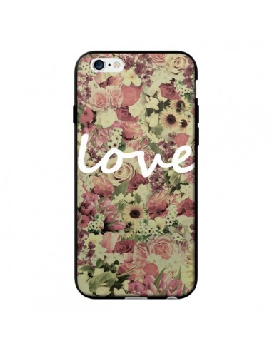 Coque Love Blanc Flower pour iPhone 6 - Monica Martinez