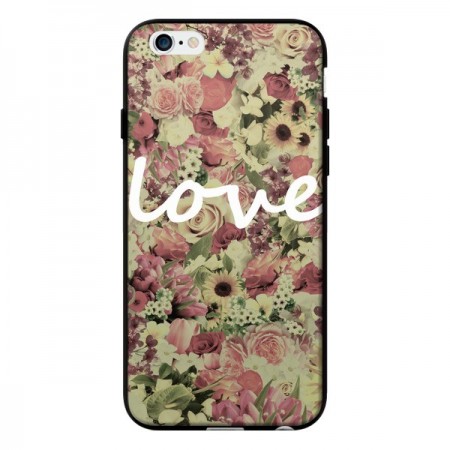 Coque Love Blanc Flower pour iPhone 6 - Monica Martinez