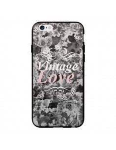 Coque Vintage Love Noir Flower pour iPhone 6 - Monica Martinez