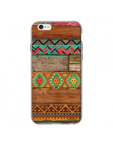 Coque Indian Wood Bois Azteque pour iPhone 6 - Maximilian San