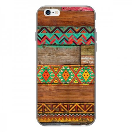 Coque Indian Wood Bois Azteque pour iPhone 6 - Maximilian San