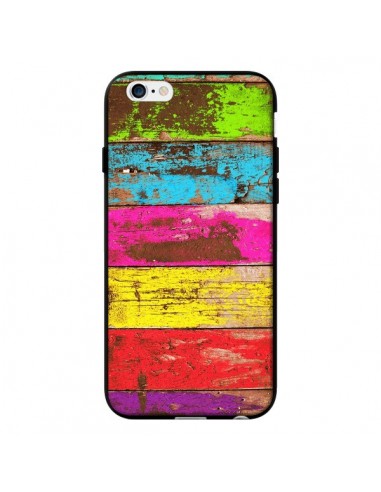 Coque Bois Coloré Vintage pour iPhone 6 - Maximilian San