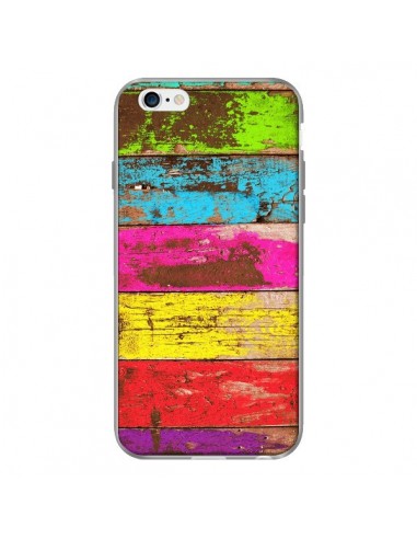Coque Bois Coloré Vintage pour iPhone 6 - Maximilian San