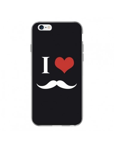 Coque I Love Moustache pour iPhone 6 - Nico