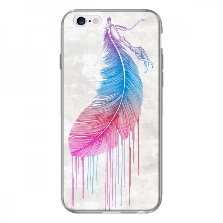 Coque Plume arc-en-ciel pour iPhone 6 - Rachel Caldwell
