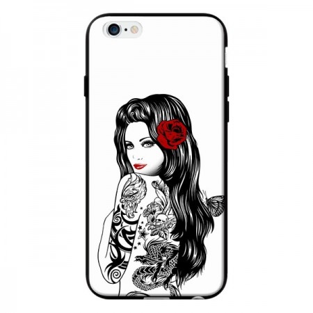 Coque Tattoo Girl Lolita pour iPhone 6 - Rachel Caldwell