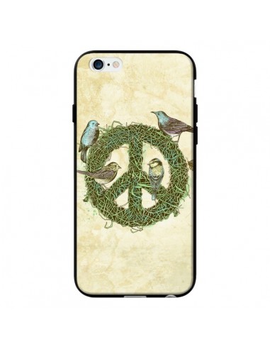 Coque Peace And Love Nature Oiseaux pour iPhone 6 - Rachel Caldwell