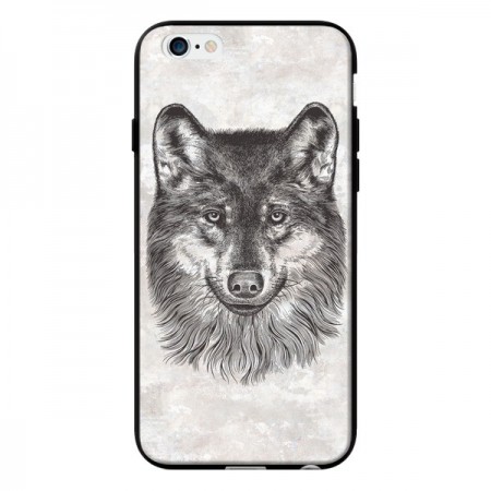 Coque Loup Gris pour iPhone 6 - Rachel Caldwell